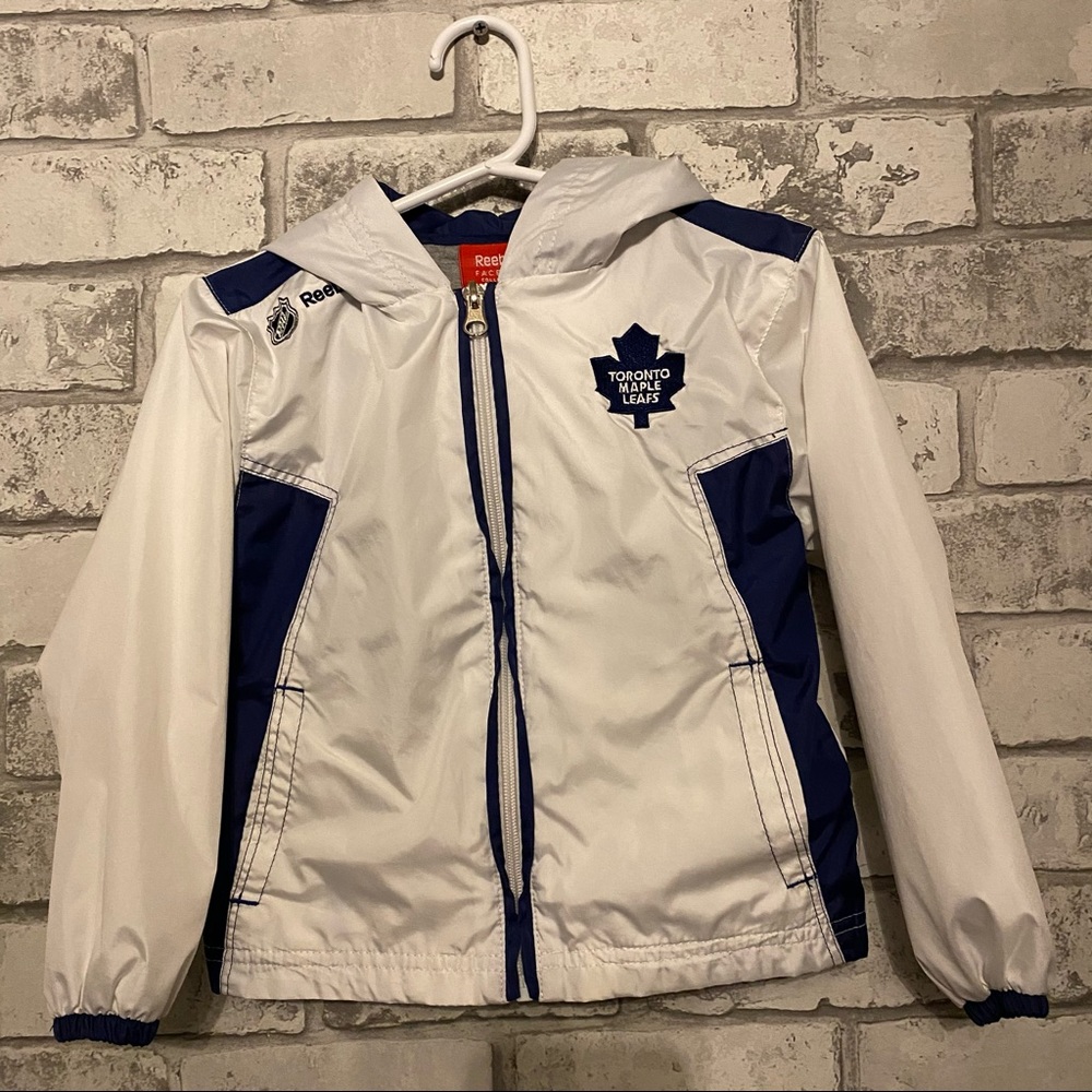 NHL Toronto Maple Leaf Windbreaker Jacket Size 4
